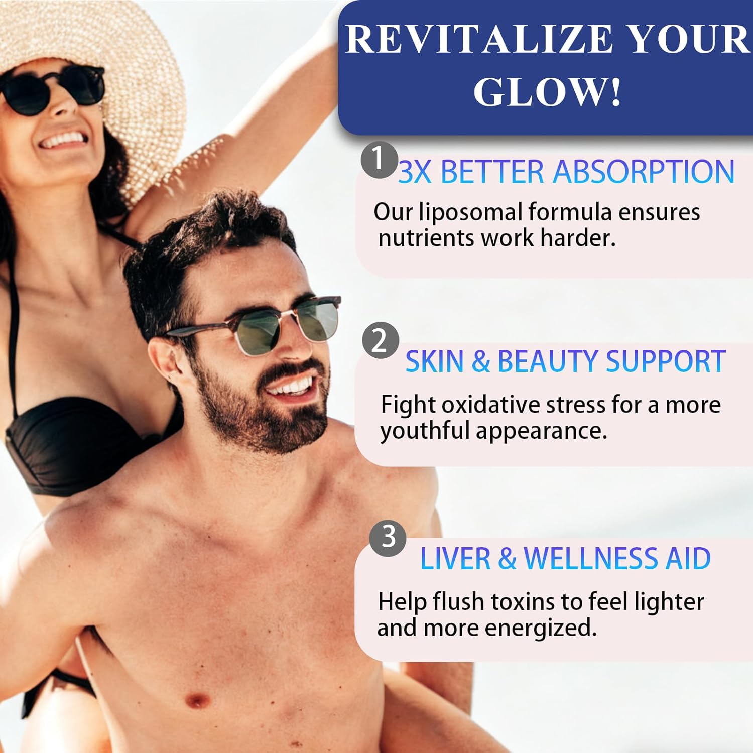 Liposomal Glutathione 2000mg Supplement with Vitamin C & Resveratrol, Antioxidant Capsules for Immune Support, Liver Detox, Skin & Cellular Health (120 Count (Pack of 1) - Image 4