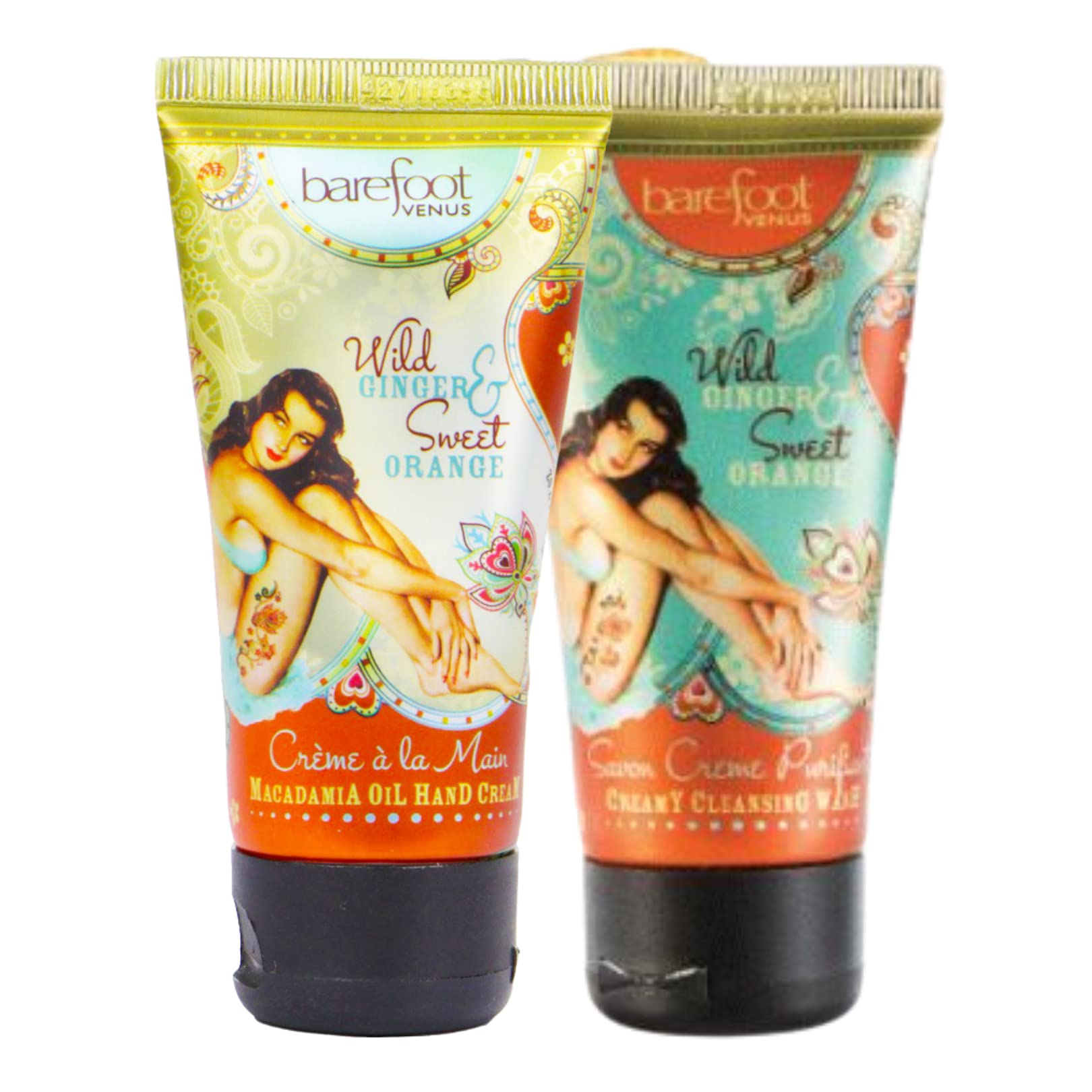 Dare To Bare Oil Hand Cream & Cleansing Wash Set (Wild Ginger & Sweet Orange)