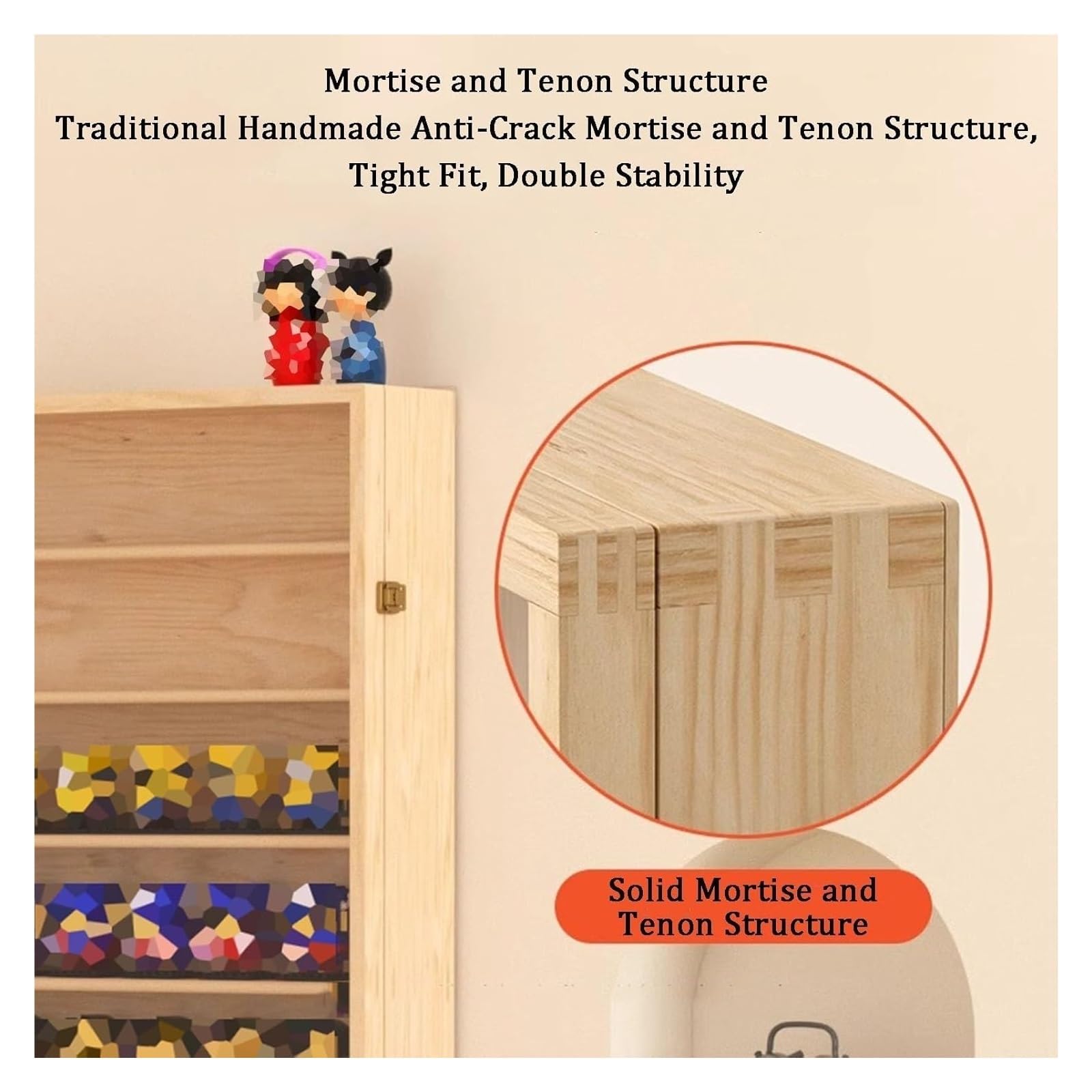 Estante acrílico montado en la pared para figuras de acto y juguetes coleccionables - Vitrina C para dormitorio, sala de estar, oficina y sala de juegos