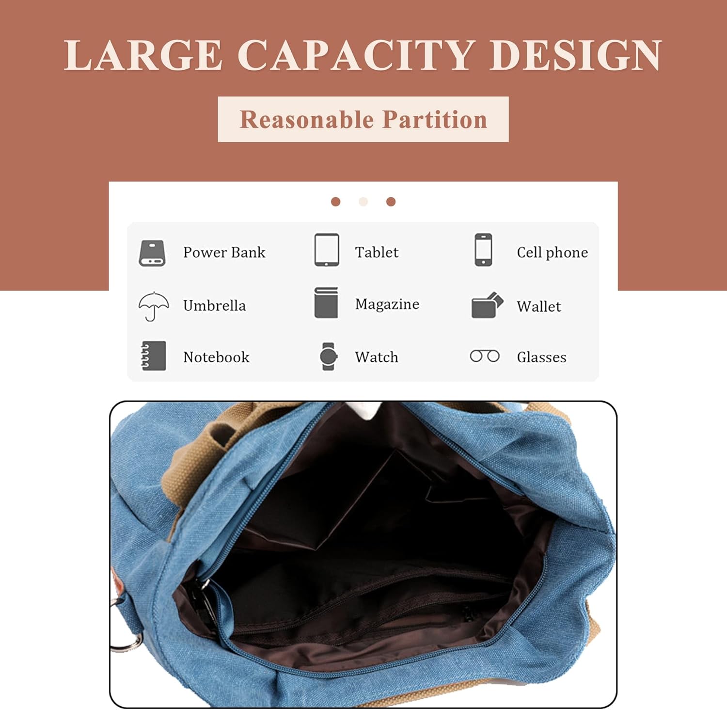 Women's Retro Canvas Tote Hobo Bag Casual Top Handle Shoulder Bag Travel Crossbody Handbag Purse In 3 Ways To Carry