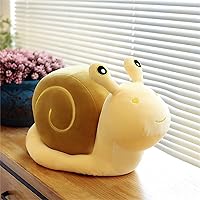 Vista 2 de Cojín de caracol - Almohada para suelo y automóvil, comodidad de lectura (amarillo, 11.8 in)