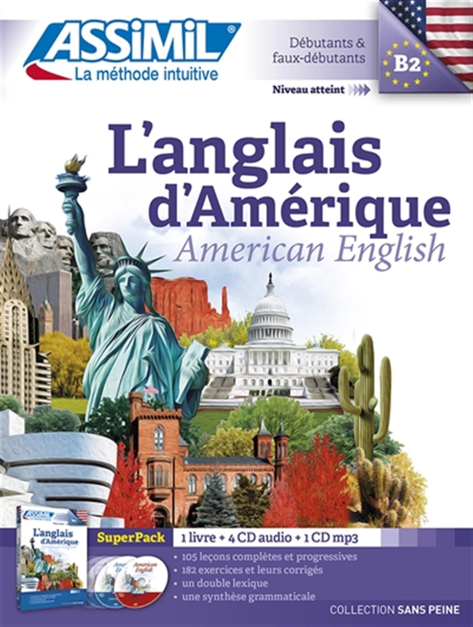 Assimil L'Anglais Amerique Superpack (livre+4Cd audio+1Cd mp3) (French Edition)