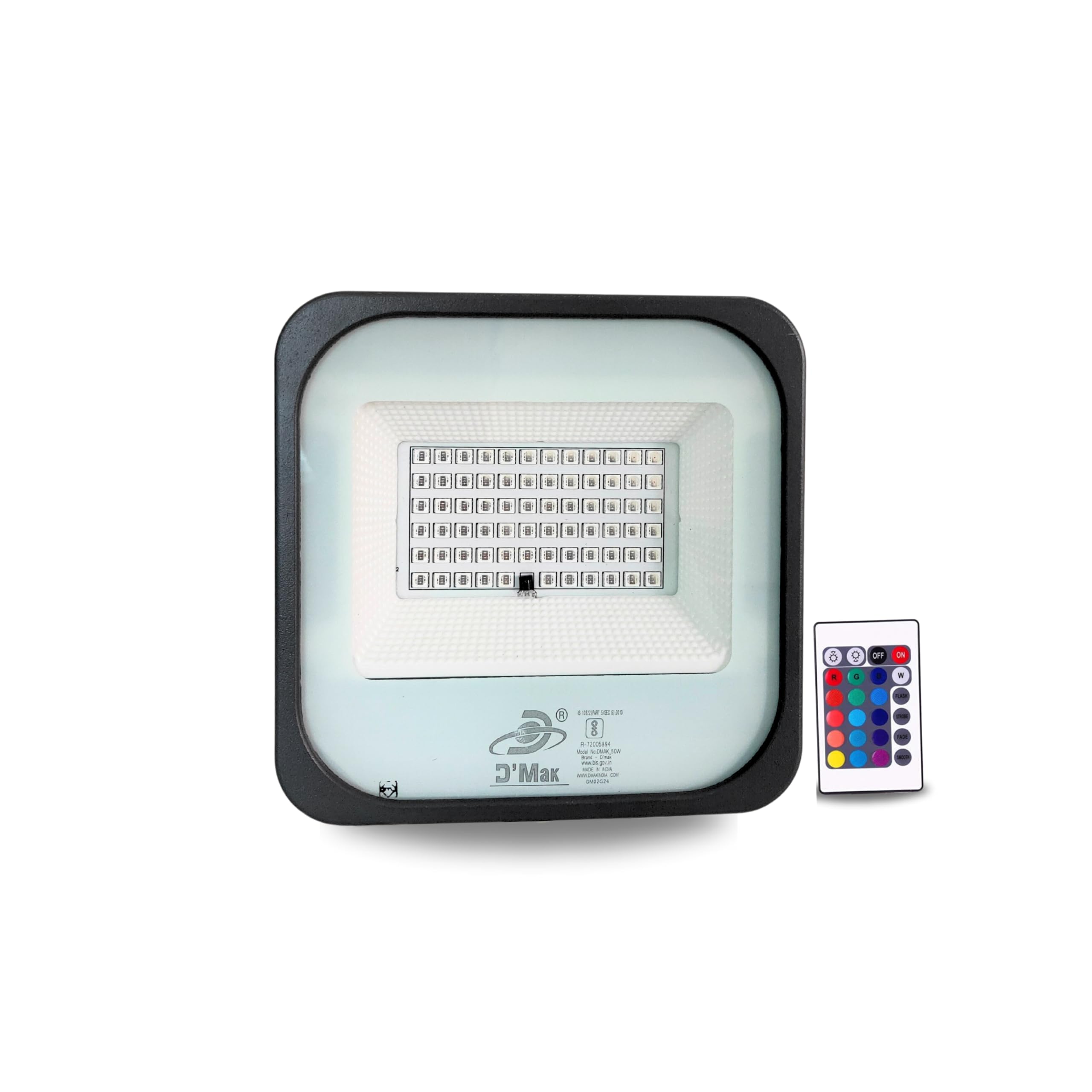 D’Mak 50W RGB Flood Light - Waterproof & Remote Control -2