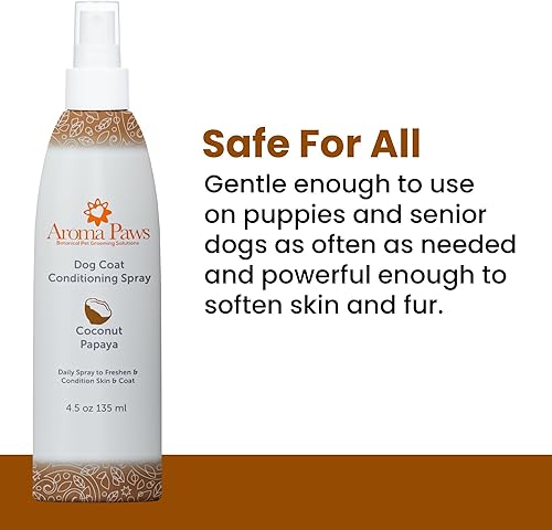 Miniatura 4 de Aroma Paws Spray acondicionador para perros  Spray desenredante apto para mascotas con aceites esenciales naturales para perros  Spray diario para
