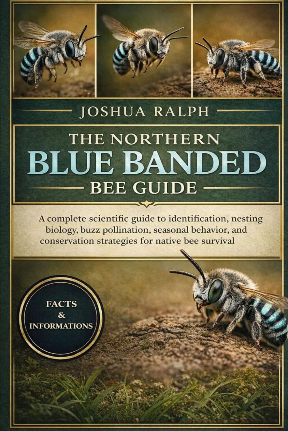 THE NORTHERN BLUE BANDED BEE GUIDE: A complete scientific guide to identification, nesting biology, buzz pollination, seasonal behavior, and conservation strategies for native bee survival.
