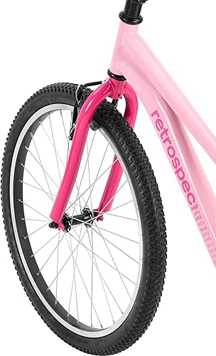 Miniatura 6 de Retrospec Dart 20 & 24 Inch Kids Bike - 7-Speed Hybrid Bicycle for Ages 6-11 with 29in All-Season Tires & Shock Absorption - Adjustable Height Youth