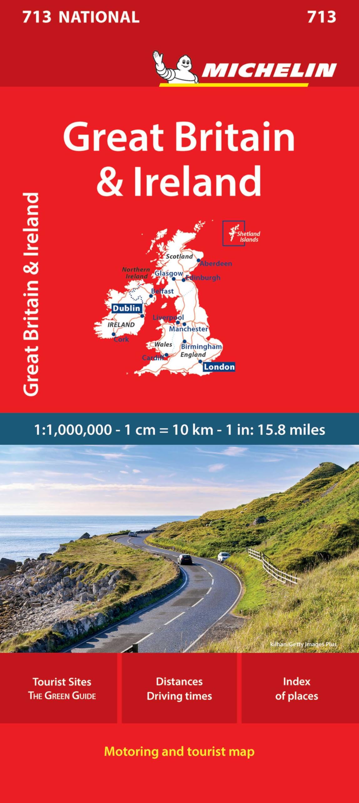 Mapa National Gran Bretaña Irlanda (Mapas National Michelin) [Idioma Inglés]