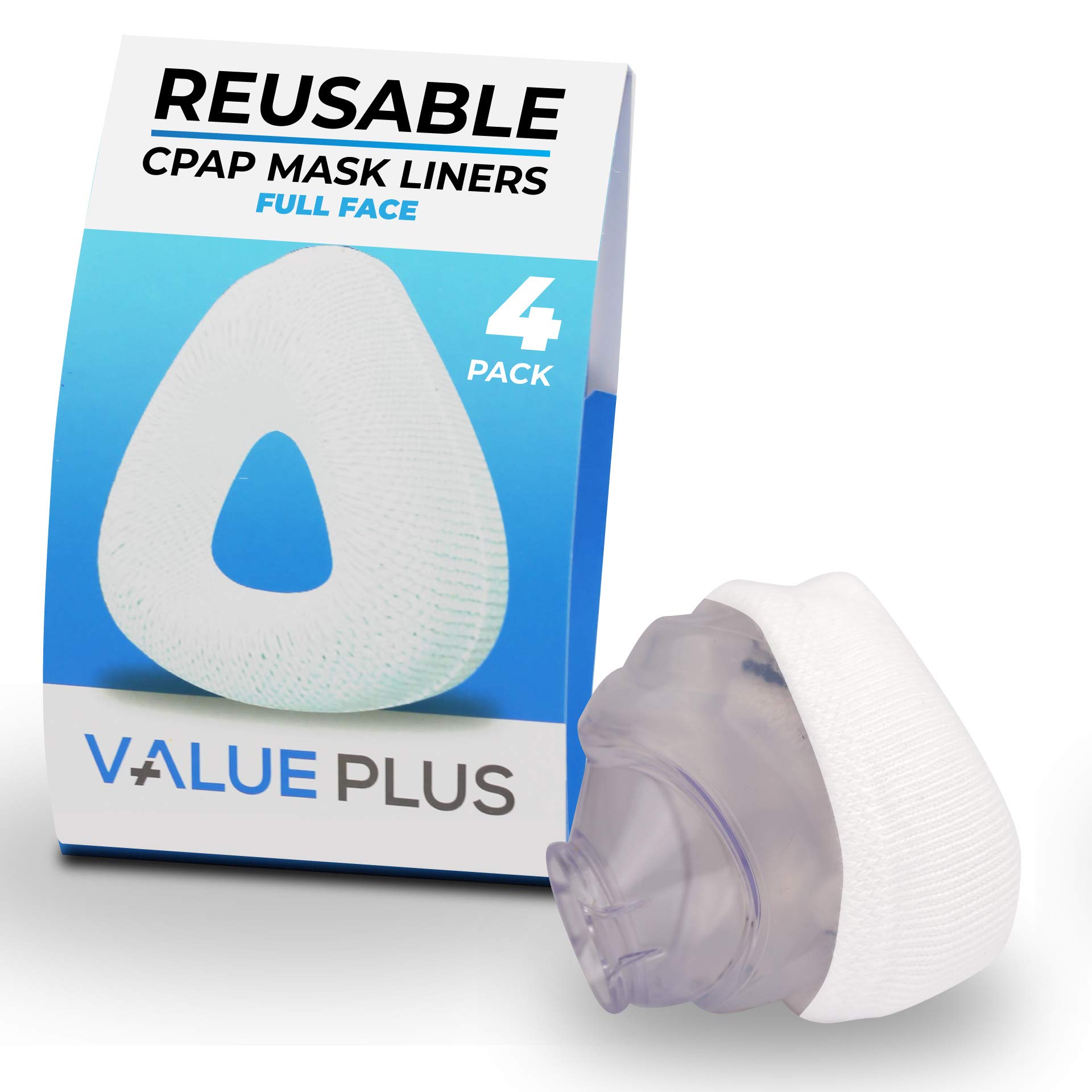 Buy Value Plus Full Face Cpap Liners for Cpap s 4Pack Reusable Cpap