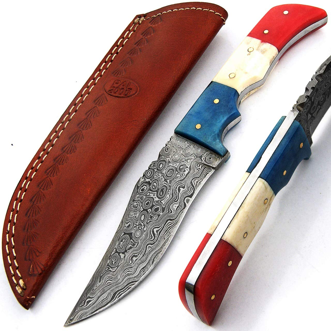 PAL 2000 KNIVES 9412 cuchillo hecho a mano de acero de damasco