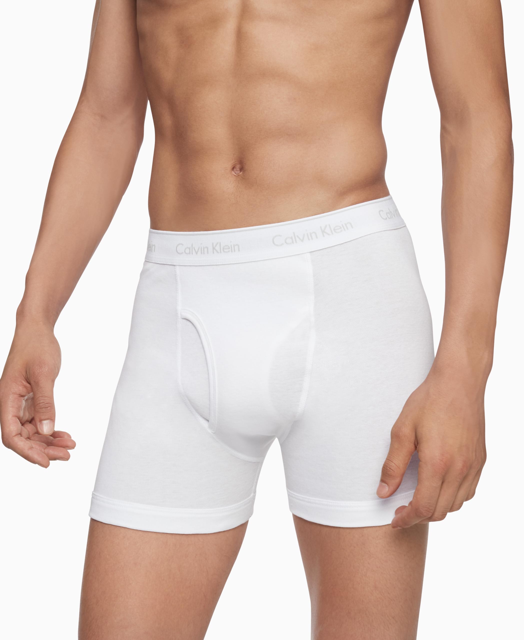 Calvin Klein Męskie bokserki bawełniane Classics 3-pak, 3 Biały, M