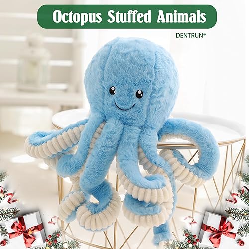 Miniatura 2 de Pulpo de peluche DENTRUN pulpo de peluche muñeco de juguete para niño niña regalo de cumpleaños o Navidad de 17 40 60 81cm en 5 colores