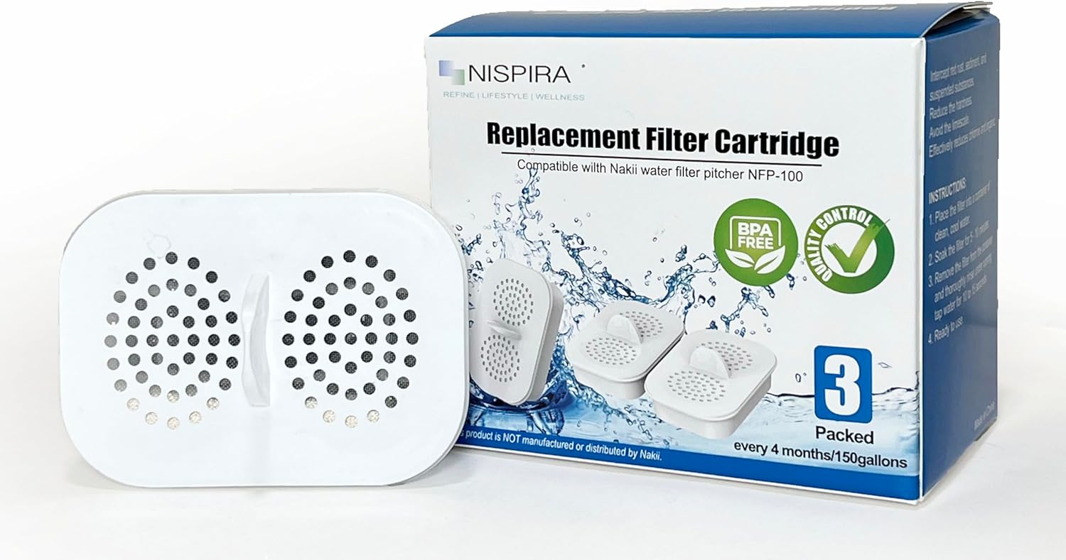 Nispira Water Pitcher Dispenser Filter Replacement