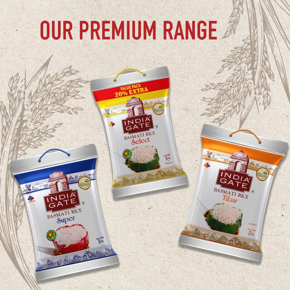 INDIA GATE Select Premium Basmati Rice Aged Rice with Extra Long