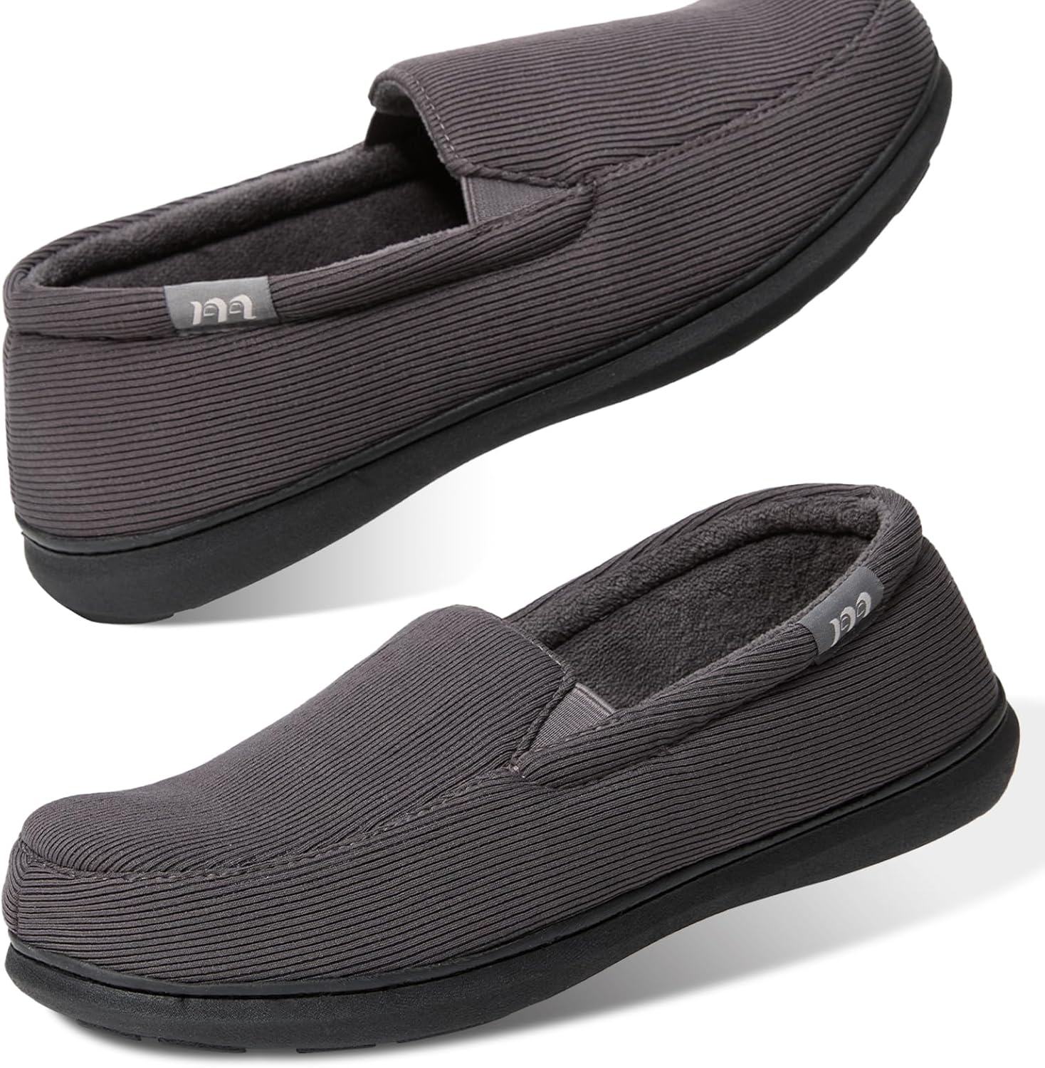 Magtoe Men's Moccasin Slippers - Comfy Memory Foam
