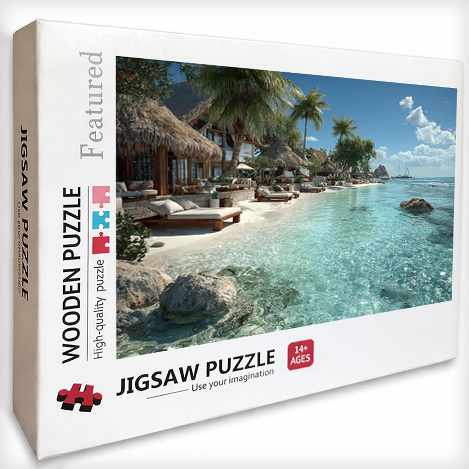 Vista Al Mar Puzzle Madera 2000 Piezas, áRbol Puzzle Adultos con Caja 99x70cm, Rompecabezas Desafiante, para Hombres Mujeres Adolescente, Juegos de Rompecabezas Creativos, Decoracion Hogar, L-4933