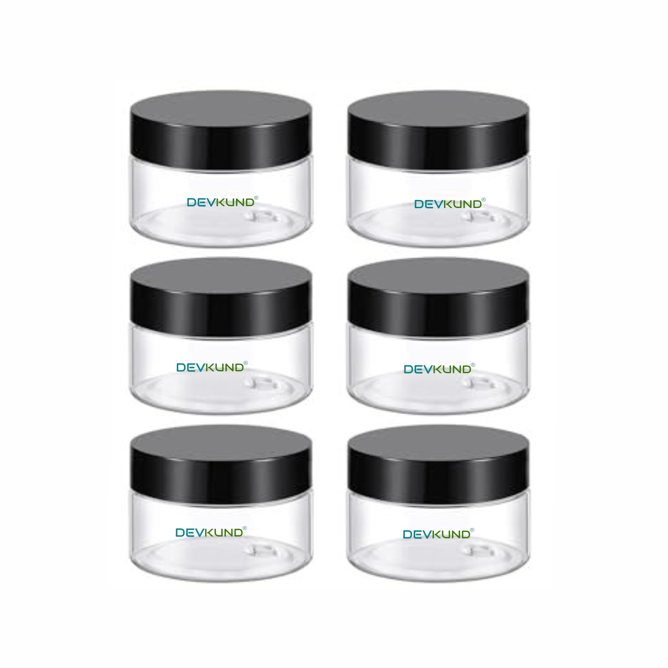 Refillable Mini Cosmetic Containers – Portable Small Boxes for Makeup, Cream & Lip Balm | Travel-Friendly Empty Plastic Storage Containers | Multicolour (Pack of 6)-image-41