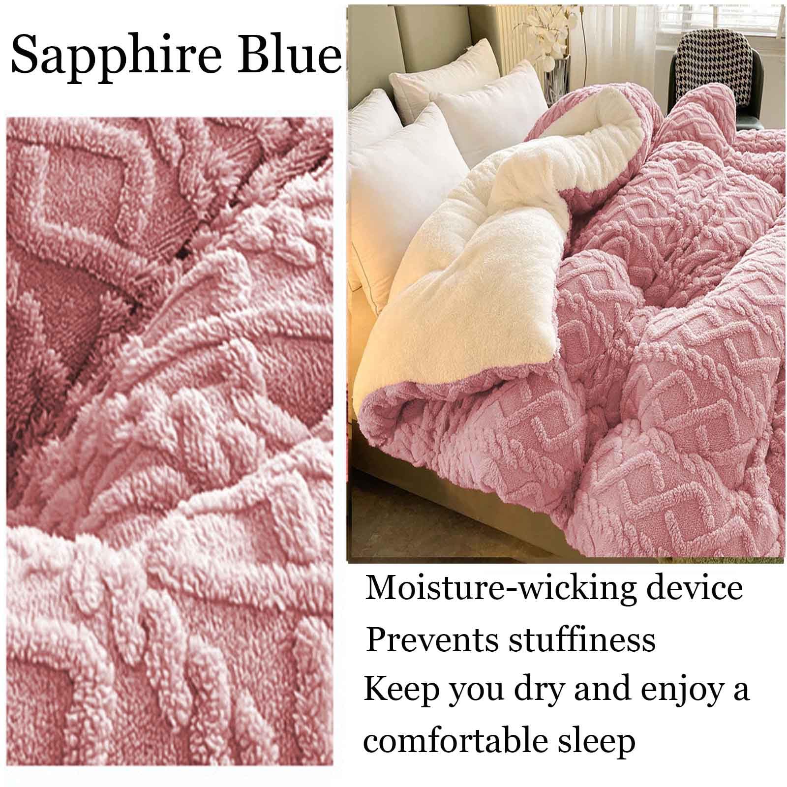 Couette Hiver Très Chaude Couette d'hiver Épaisse Et Chaude en Peau d'agneau Duveteux Couette Épaissir Consolateur Couette De Lit Doux Et Chaud pour(05,220 * 240cm/5kg)