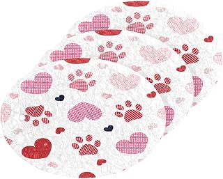 Plaid Hearts Paw Print Kitchen Sponges Cleaning Dish Sponges Non-Scratch Natural Scrubber Sponge for Kitchen Bathroom Cars, pack of 3