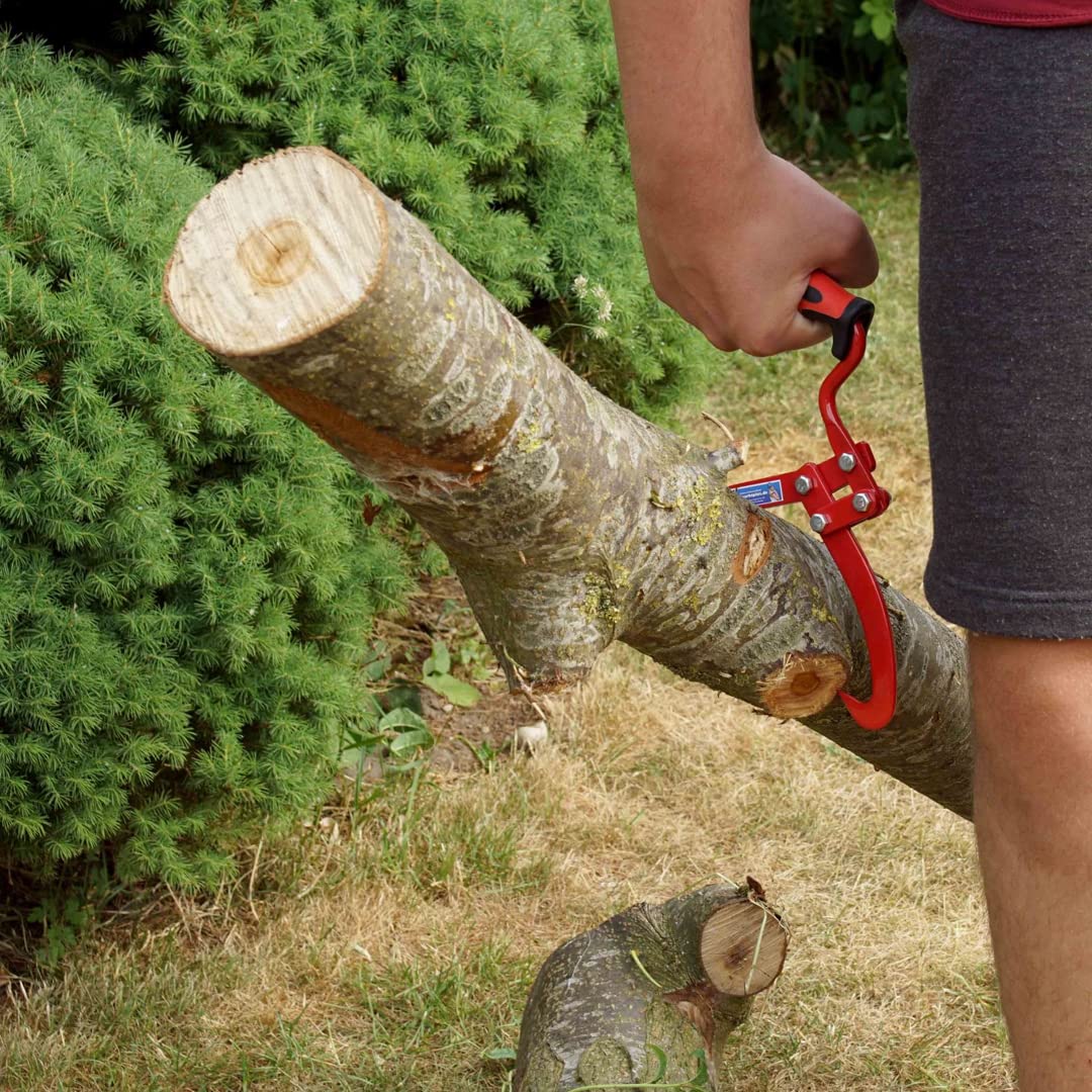 Baumarktplus Handpackzange 7 Zoll Packzange Maulöffnung 18 cm Handhebehaken Sappie Holzgreifer Holzpackzange Schleppzange Forstzange Forst Holz Outdoor (2 Stück)