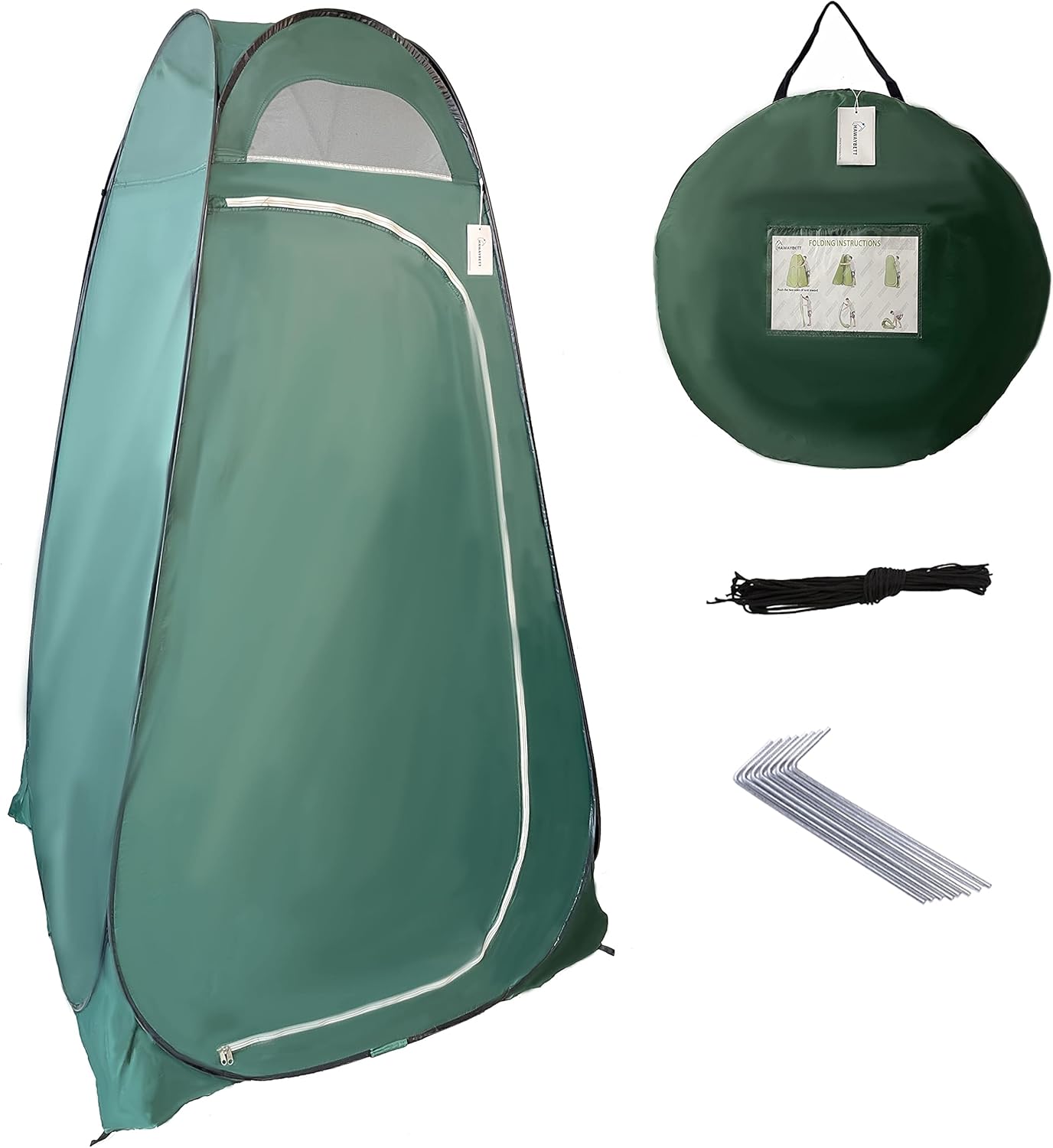 Portable Lightweight Pop-Up Outdoor Changing Tent，Waterproof Portable Set Up Dressing Room, Mobile Toilet, Fishing Shade, Private Shower，Fitting Room with Carry Bag