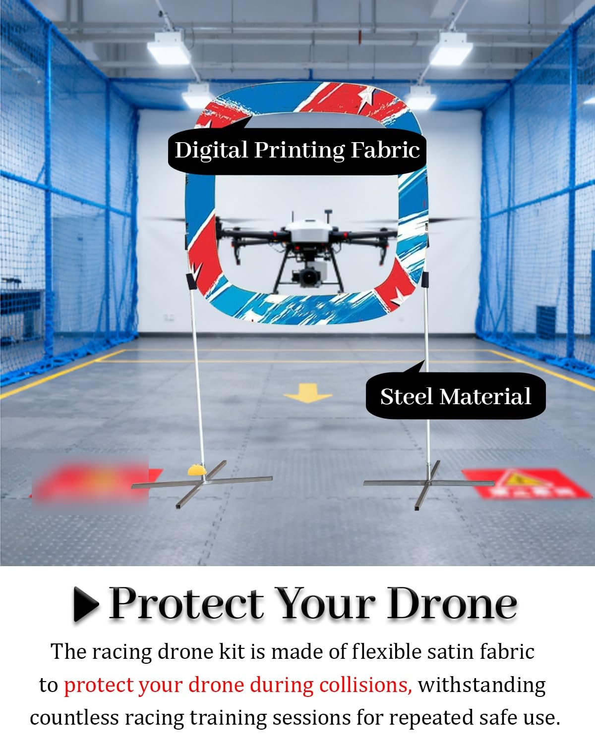 Drones Pista ObstáCulos Kit de Circuito de Obstáculos para Drones Domésticos para Practicar con Cuadricópteros, Aros de Carreras de Vuelo para Niños y Adultos, Equipo de Práctica(Style-a)
