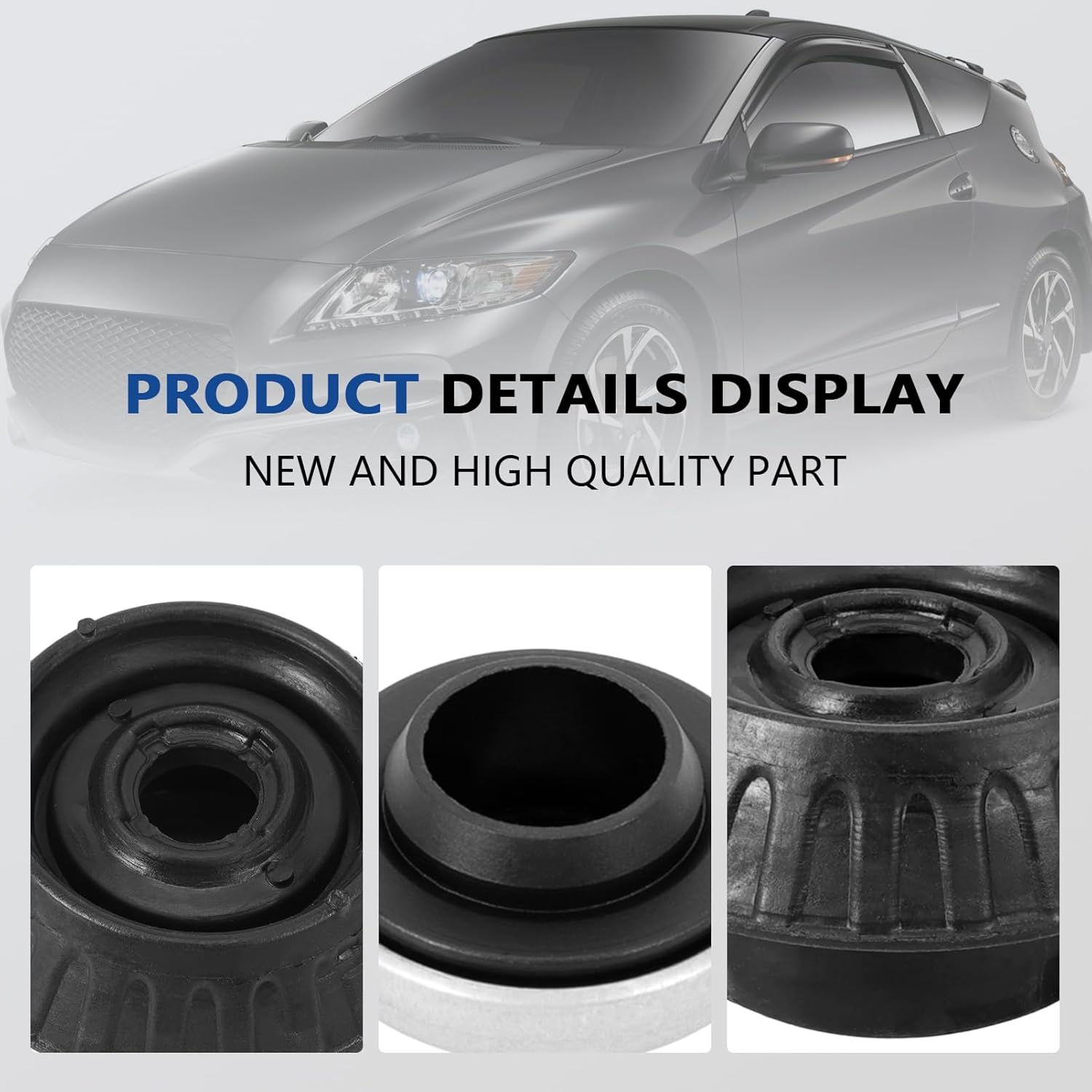 Front Driver and Passenger Side Shock and Strut Mount Kit Fits CR-Z Insight Base Ev Sport Dx Lx Strut Mounting Bearing Left and Right , Replaces 906965, 906965, 51920-SCC-015