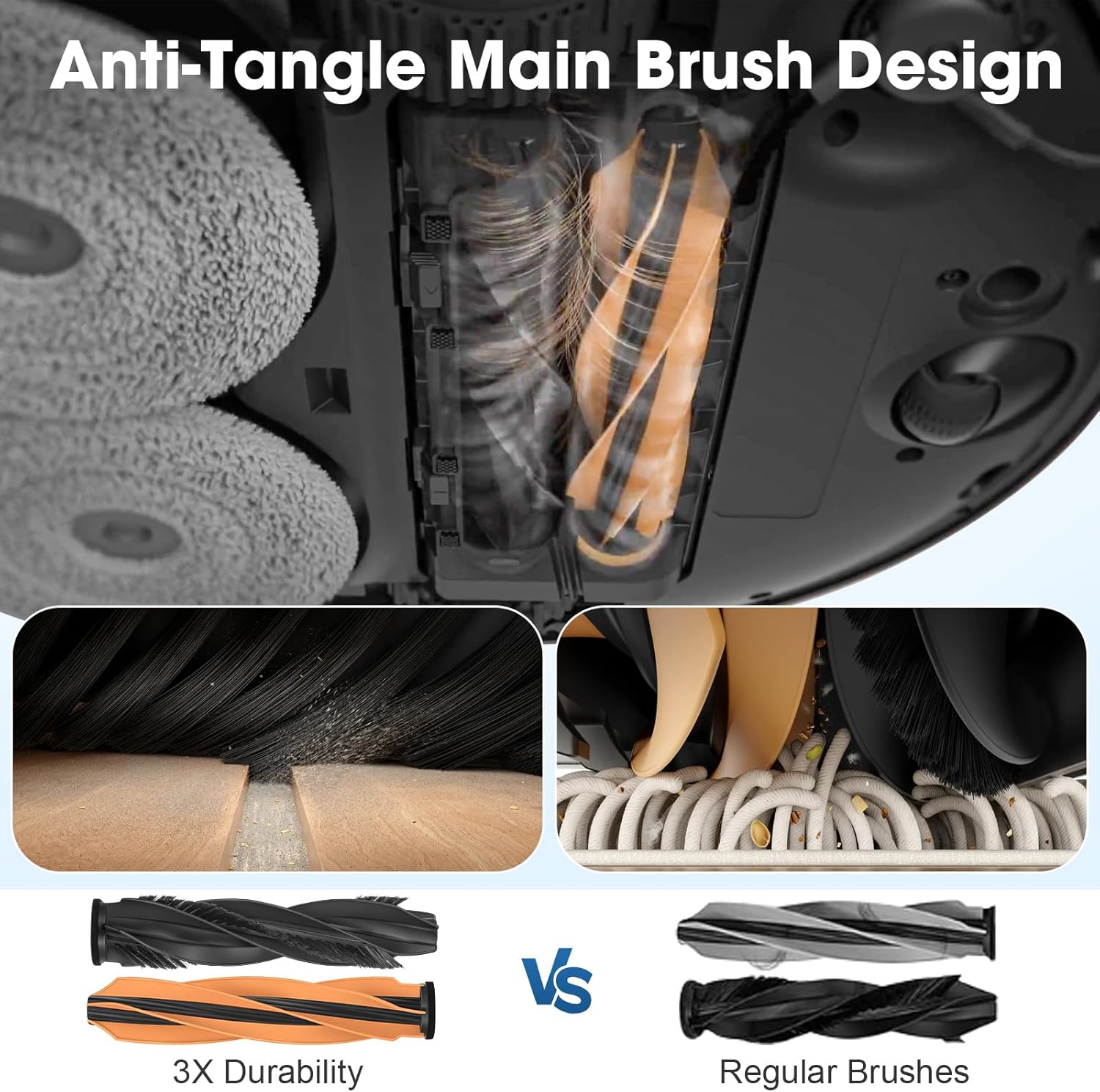 X50 Ultra Replacement Parts for Dreame X50 Ultra Complete/L50 Pro Ultra/L40S Pro Ultra/Mova V50 Ultra Vacuum Cleaner Accessories Includes Main Brush, Filters, Mop Pads, Side Brushes, Dust Bags