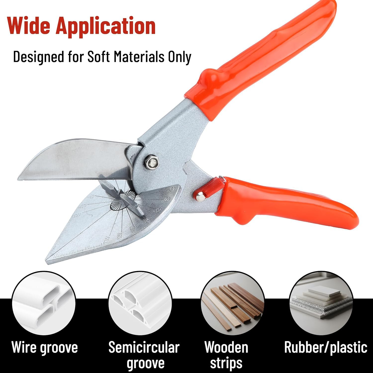 Miter Shears - Precise Angle Cuts for Wood & Plastic -5