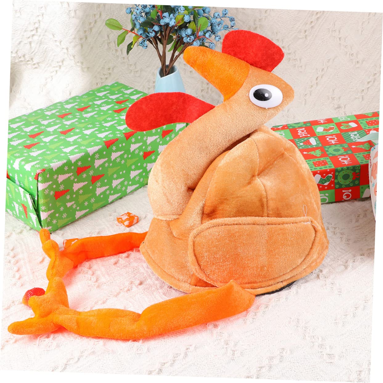 UPKOCH 3piezas Sombrero De Pavo Longevo Para Fiesta De Acción De Gracias Accesorio Divertido De Cosplay Patas Largas Para Celebraciones Festivas