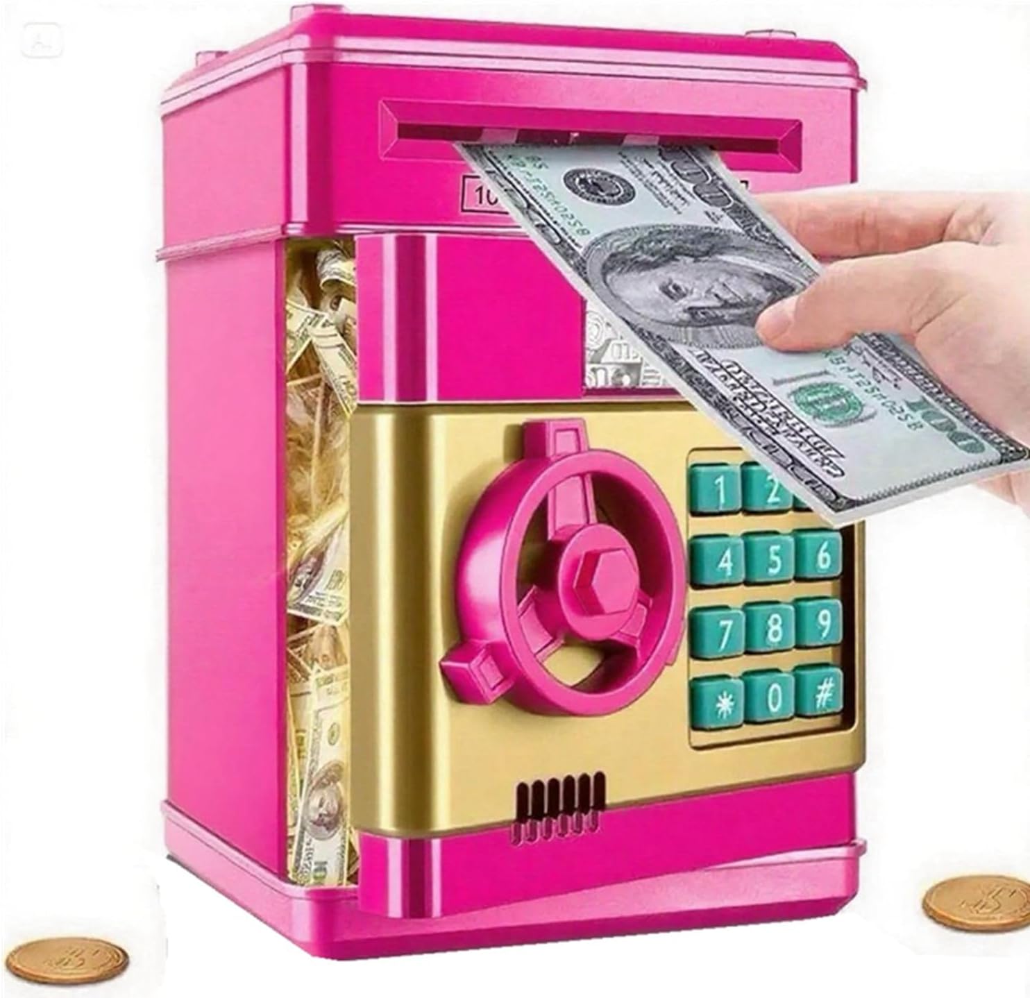 Piggy Banks for Kids, Electronic Password Code Money Banks ATM Banks Box Coin Bank for Children Boys and Girls