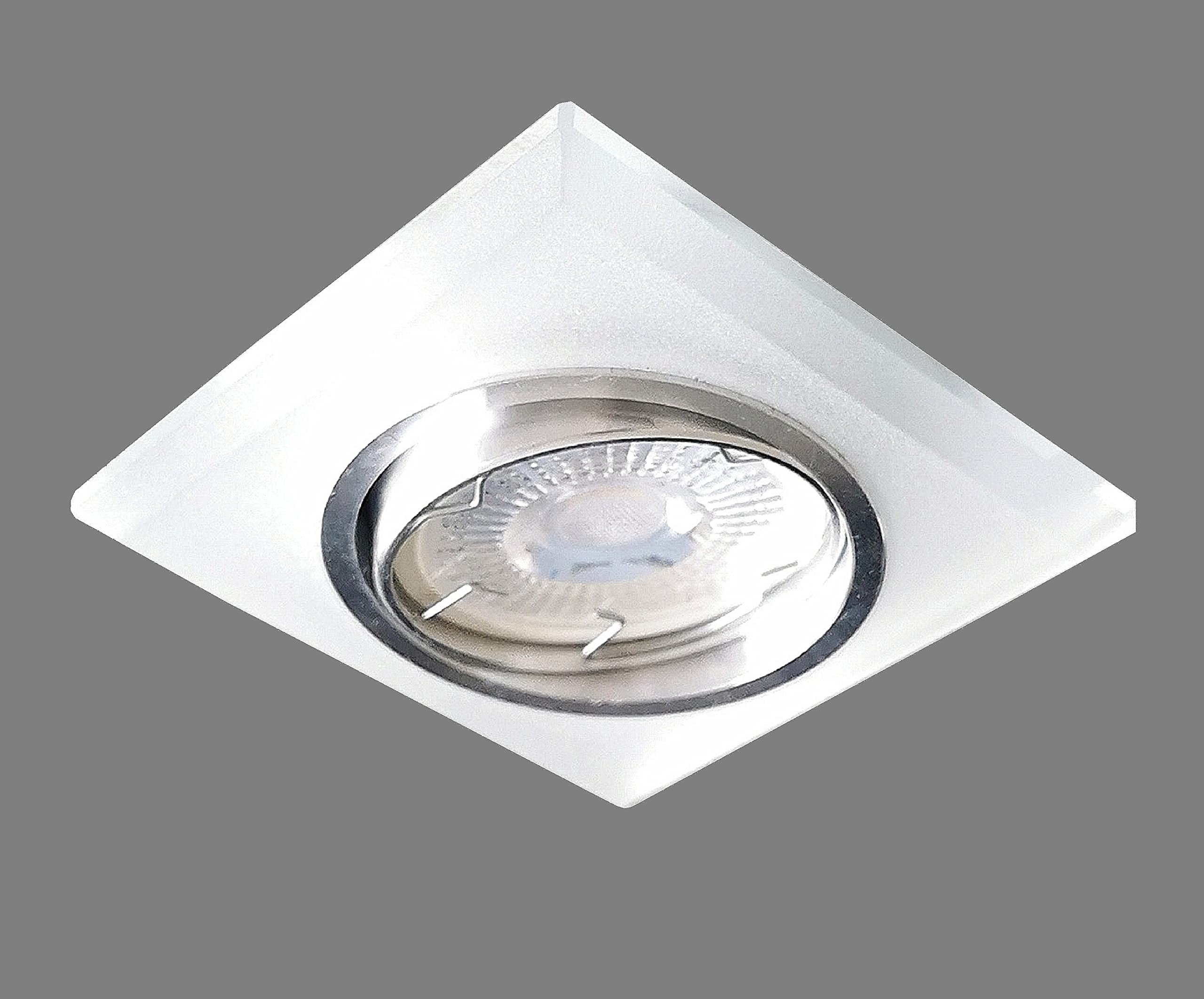 Trango 10er Pack MOCOBSD-10 dimmbar LED Modul Ultra Flach H: 23mm - 3000K warmweiß zum Austauschen GU10 & MR16 Halogen Leuchtmittel für Einbauleuchten, Deckenstrahler, Einbaustrahler, Deckenleuchte