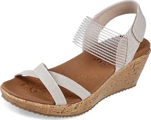 Skechers Women's Cork Wedge Sandals