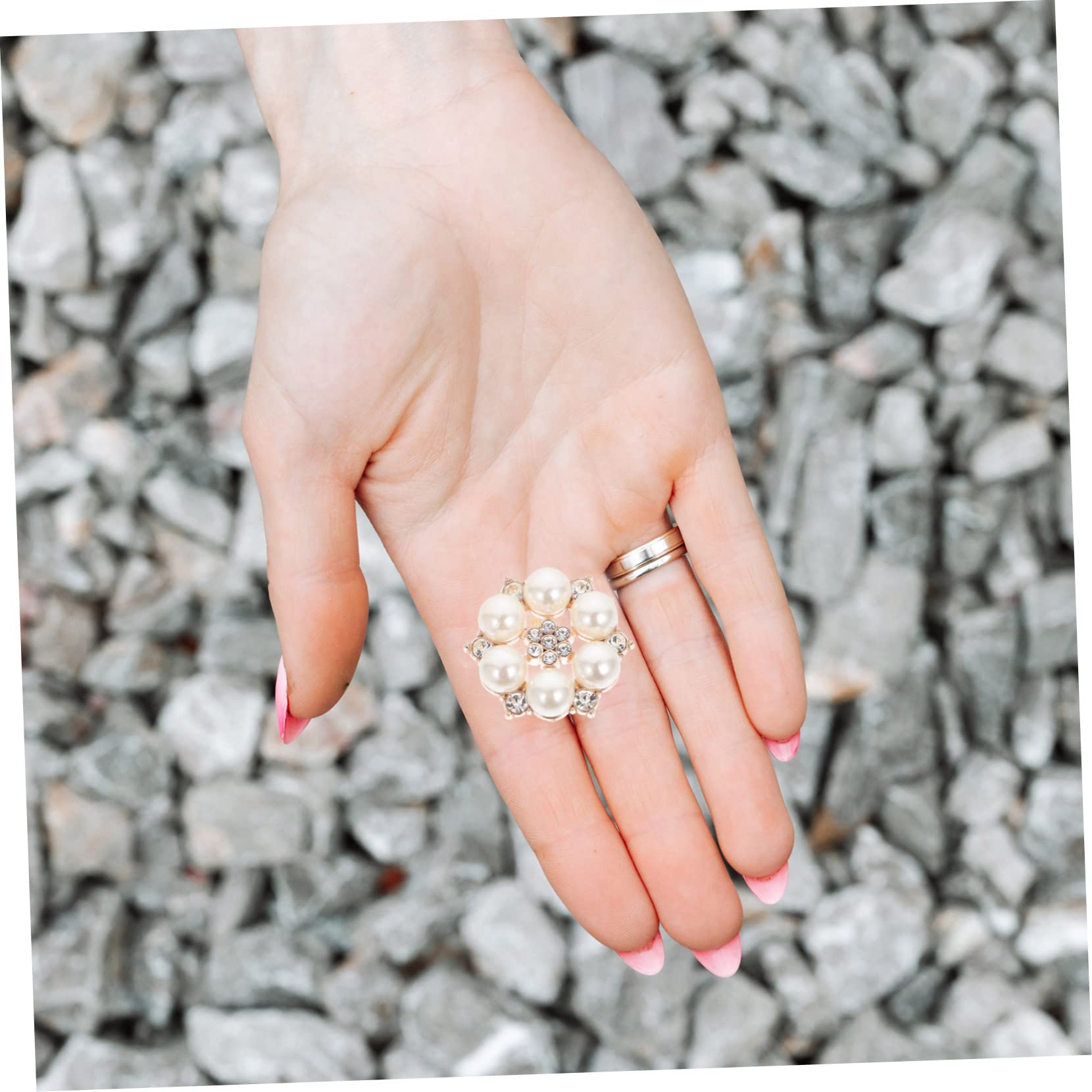 STOBOK 60stücke Perlen Blumenknöpfe Strass Schmuckverzierungen Für Kleidung Taschen Haaraccessoires Hochwertige Bastelmaterialien Für Kreative Gestaltungen
