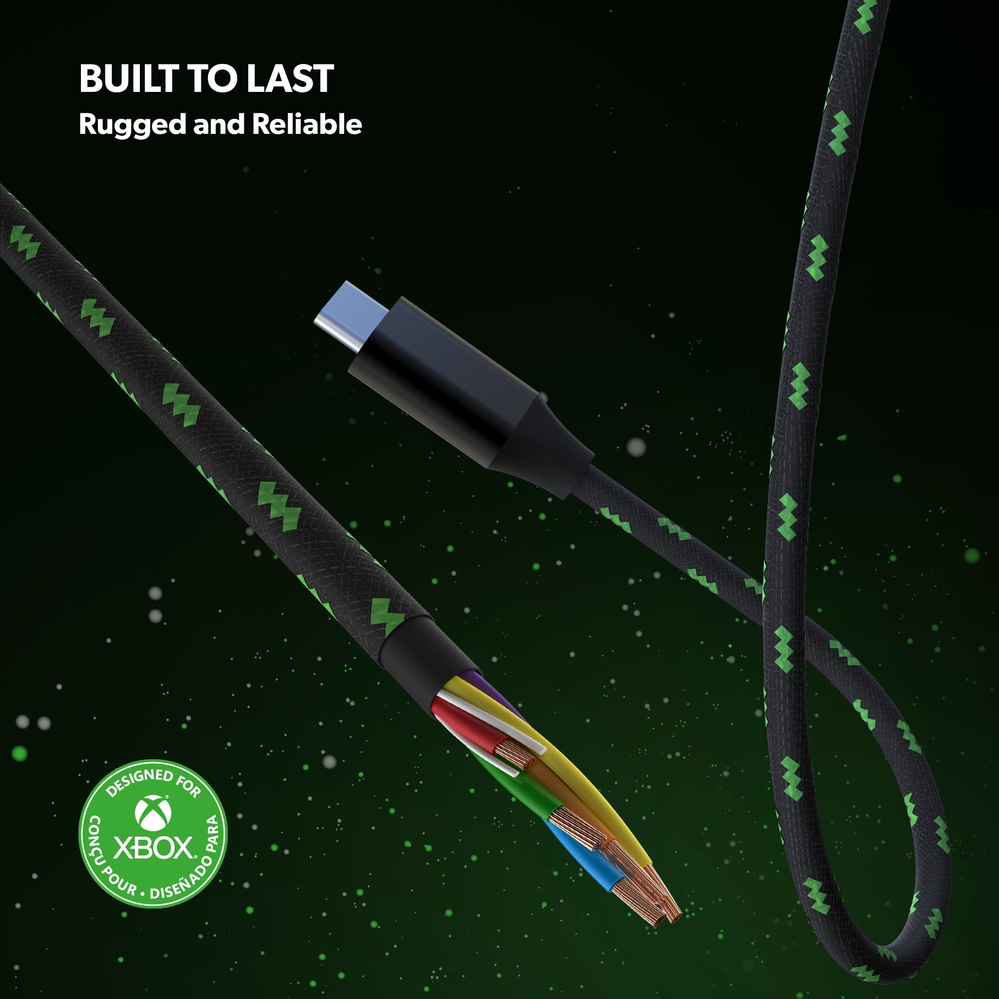 Snakebyte Charge & Data Cable X - Cavo USB-C con licenza per Xbox Series X|S, ricarica rapida di controller Xbox, trasferimento dati da 10 GBITS/S
