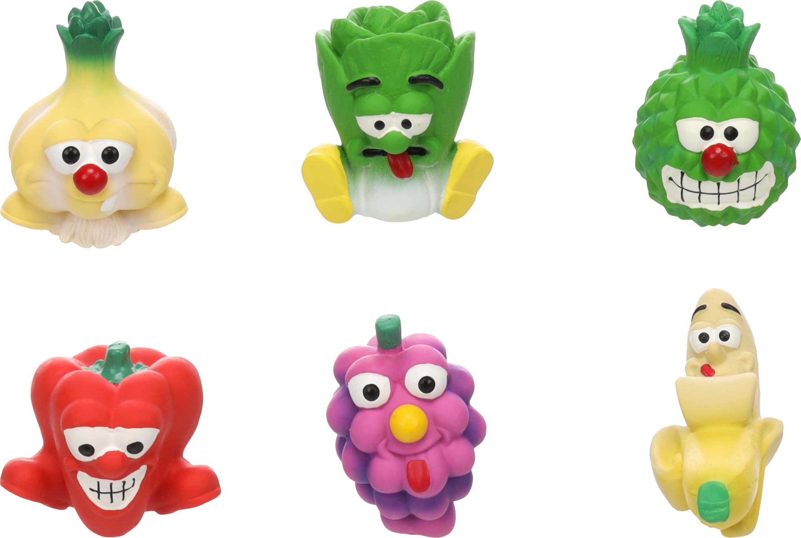 Flamingo TOY METTA VEGETABLES + FRUIT 5,5x7x14CM ASSORTMENT ROPESTRIP