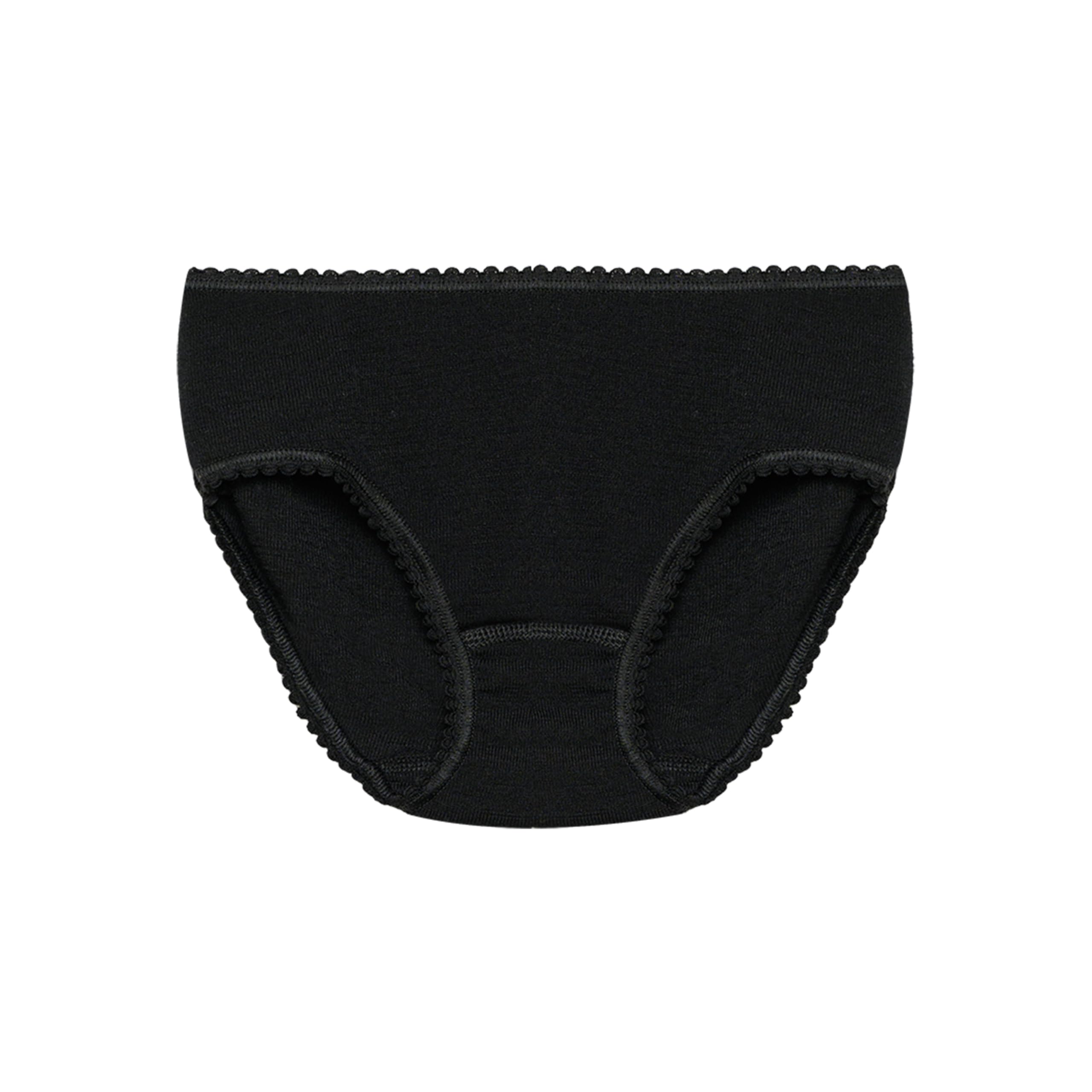 DILLING Girl's Merino Wool Knickers - Organic Underwear Black 9-10 Years