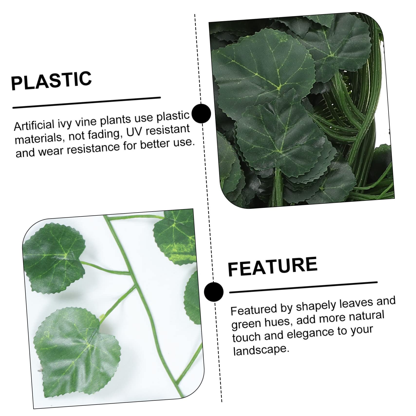 Cabilock 2 Set Rattan Artificiale Foglie Artificiali Fake Plants Ghirlanda Di Vite Rampicante Pianta Artificiale Foglie Di Vite Di Edera Vite Di Edera Artificiale Plastica 12 Pezzi * 2