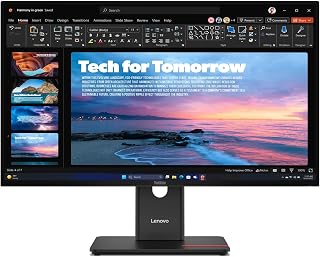 Lenovo ThinkVision T27QD-40 Monitor | 27" (68.5cm) QHD IPS 120Hz Monitor | 4ms, 99% sRGB, USB PD 3.0 Upto 100W|Tilt, Swivel, Pivot, Height Adjust Stand | Black | 64AAGAR2IN