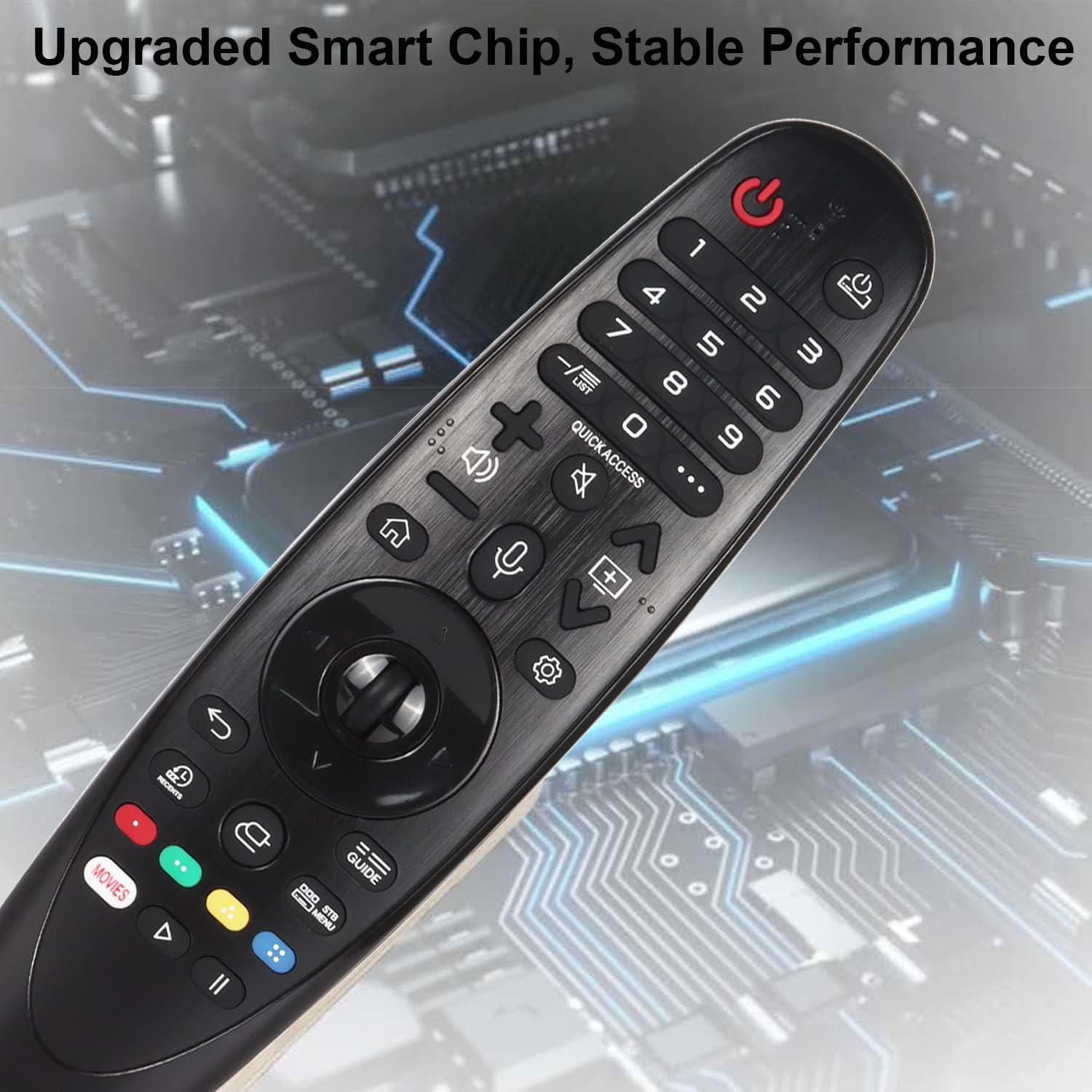 New AN-MR19BA Replaced Remote Control for 2019 Select LG Models W9 E9 C9 B9 SM99 SM95 SM90 SM86 SM81 UM80 UM75 UM73 UM71 UM6970 Smart TV Replacement [NO Voice Magic Pointer Function] Without Battery image 4