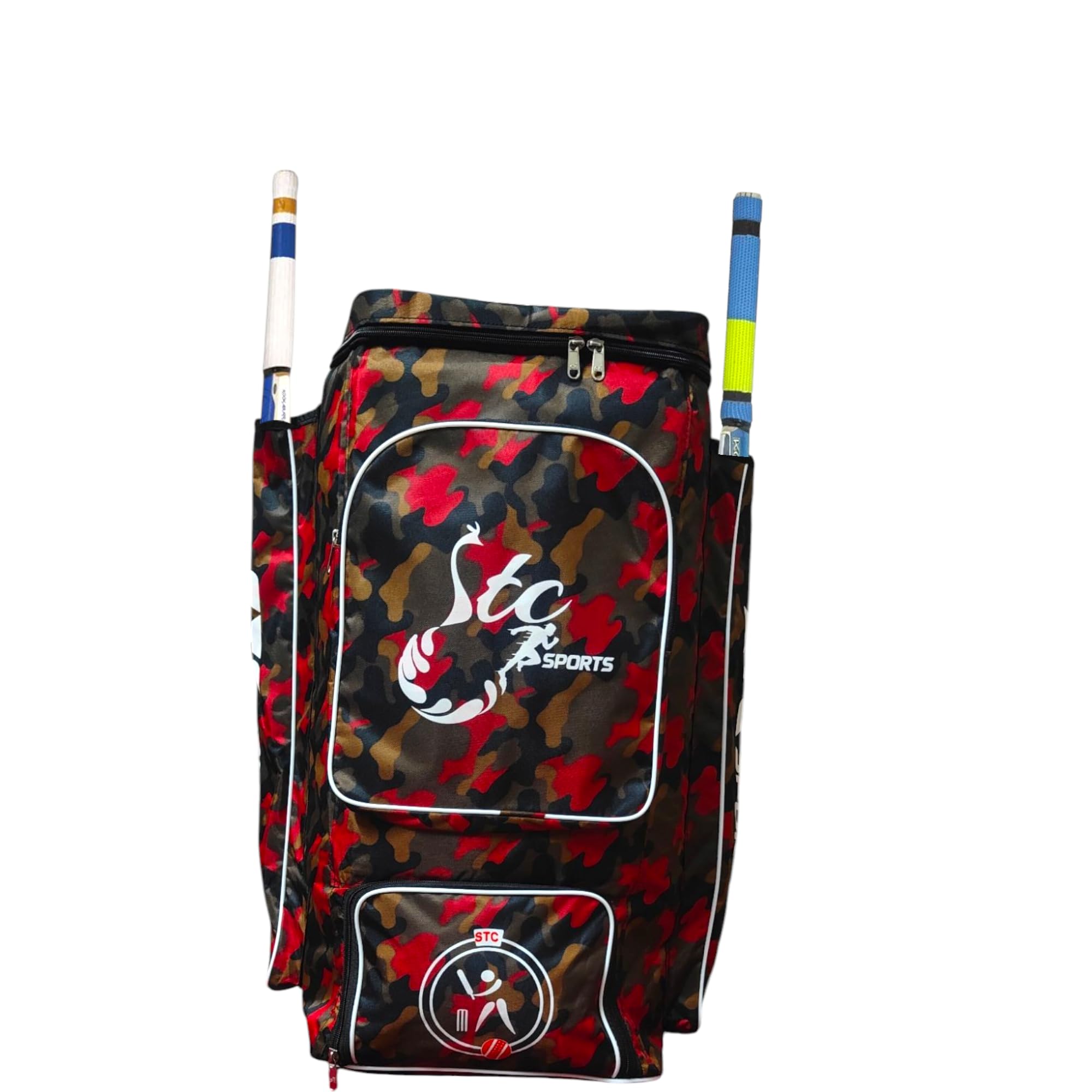 Cricket KIT Bag, Camouflage Print, Padded, with Bat Compartment,Full Size with Shoulder Straps and Handle for Player-picture-39
