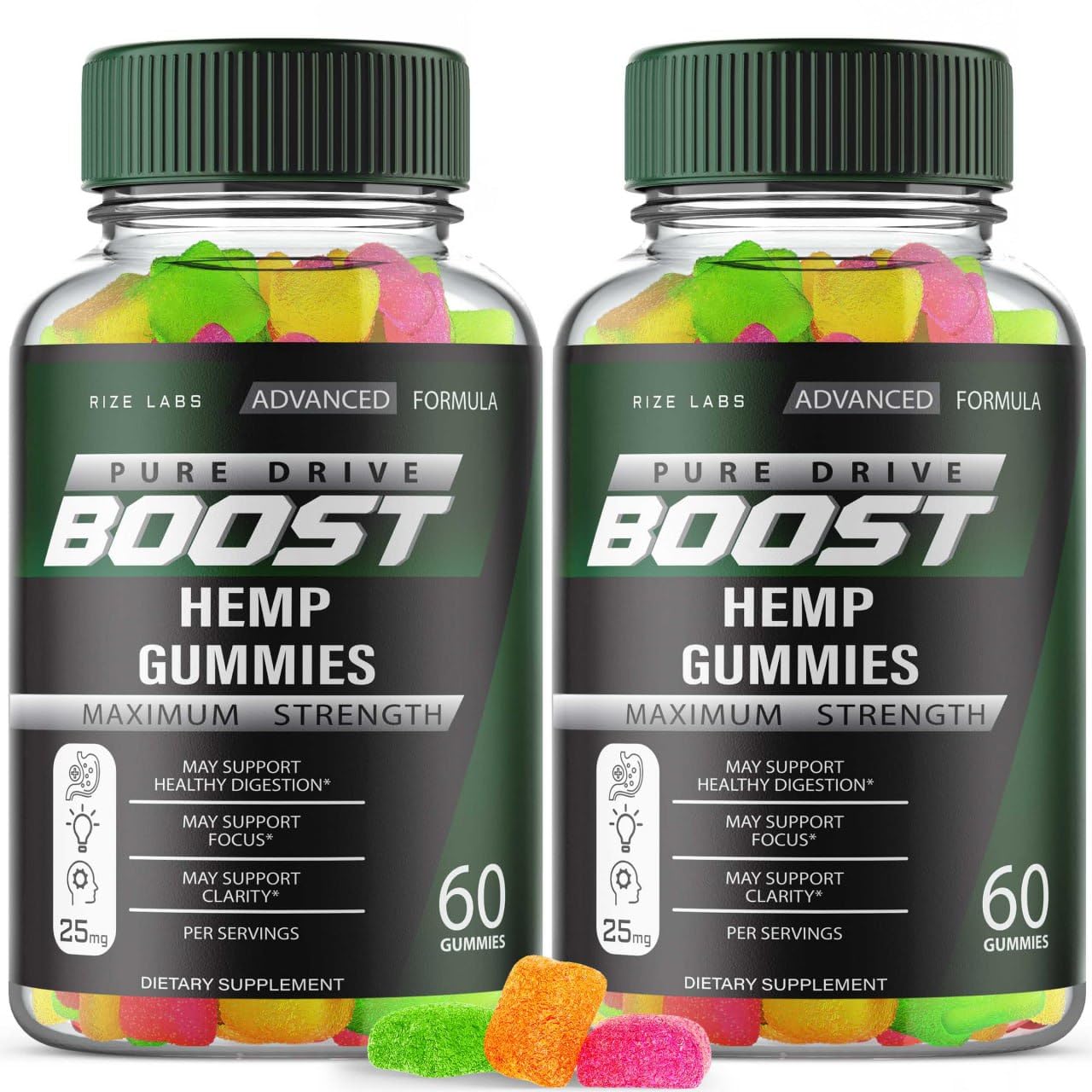 (2 Pack) Pure Drive Boost Gummies, Pure Drive Maximum Strength Formula, Pure Drive Boost for Overall Body Health, Pure Drive Boost Advanced Supplement Gummy, Pure Drive Gomitas Review (120 Capsules)