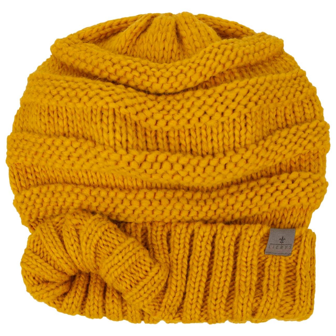 LIERYS Long Beanie Berretto Maglia Oversize Lana Alpaca Made in Germany Donna Uomo Autunno Inverno