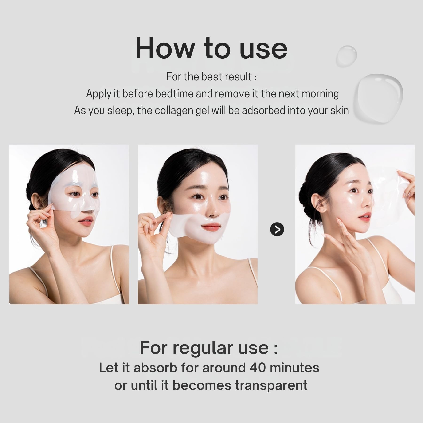Amazon.com : Collagen Hydrogel AntiWrinkle Deep Face Mask 10 EA