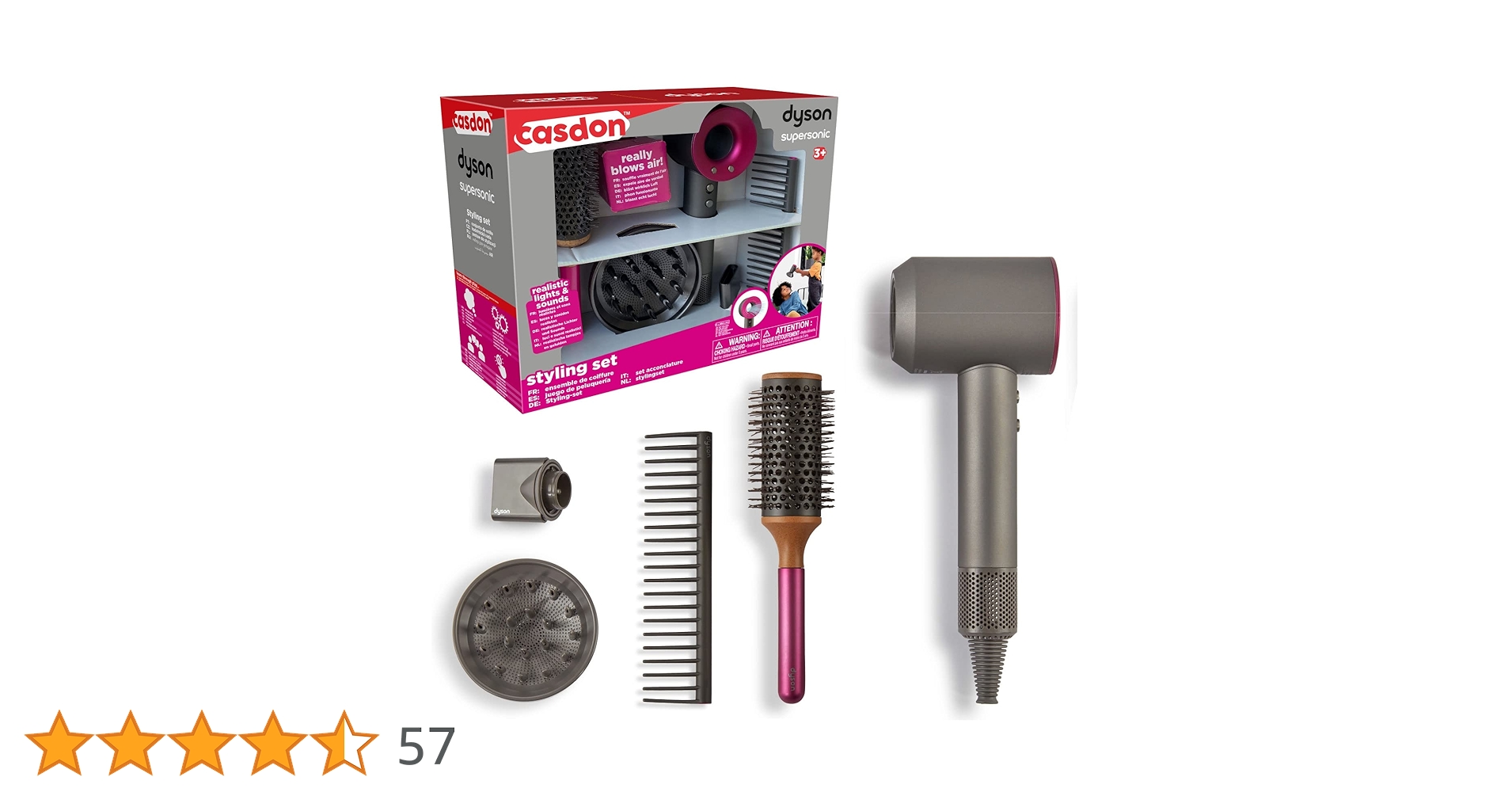 【ダイソン】ドライヤーセット ダイソン、ドライヤー＆スタイラーに「フューシャ」カラーの数量