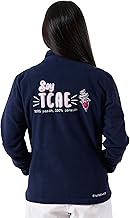 Nurse is Love TCAE NAVY Women's Fleece Jacket – Women's Sweatshirts Without Hood, Winter Fleece Lining Double Pocket and Zip Easy to Wash | Ideal for Gifts Nurse Original