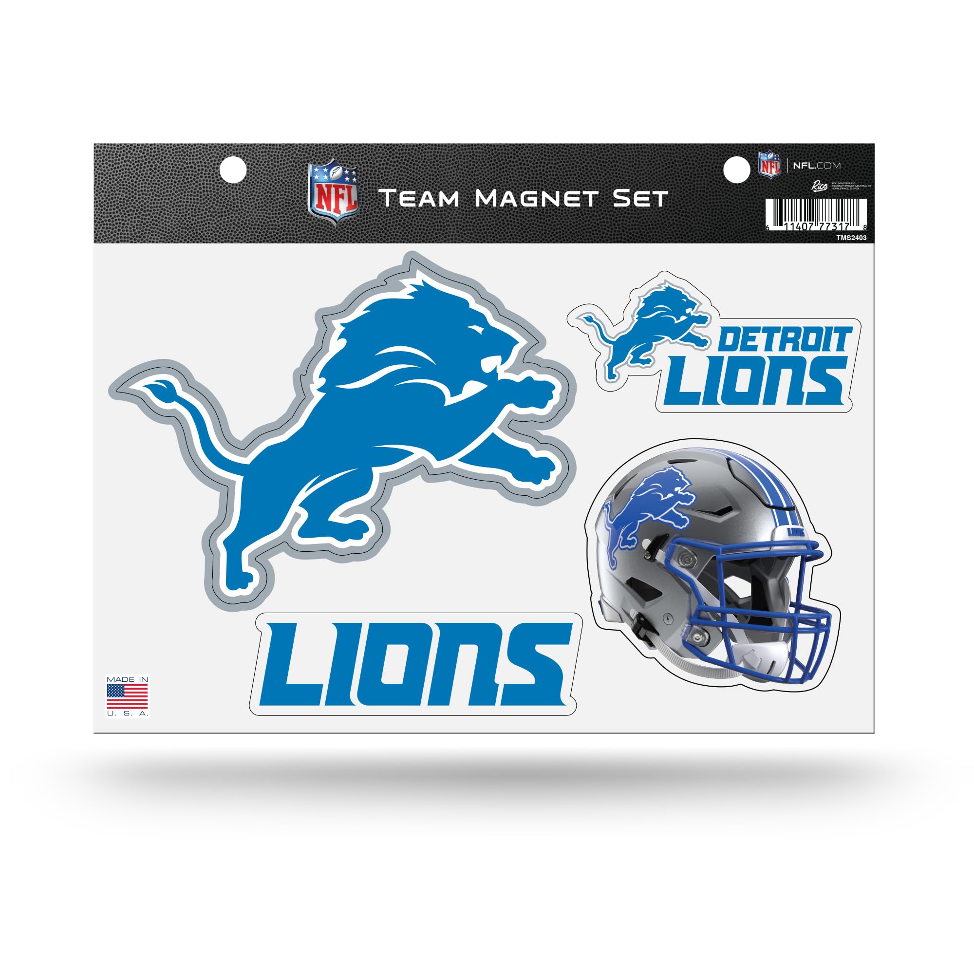 Aimant NFL Detroit Lions idee cadeau fan football pour frigo et bureau US