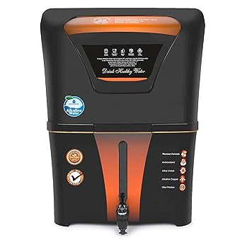 AQUA D PURE 4x Technology with Alkaline Purification, 10 Stage RO Water Purifier with UV, UF, TDS Adjuster and 12 Liter Storage Tank, Best for Home and Offices