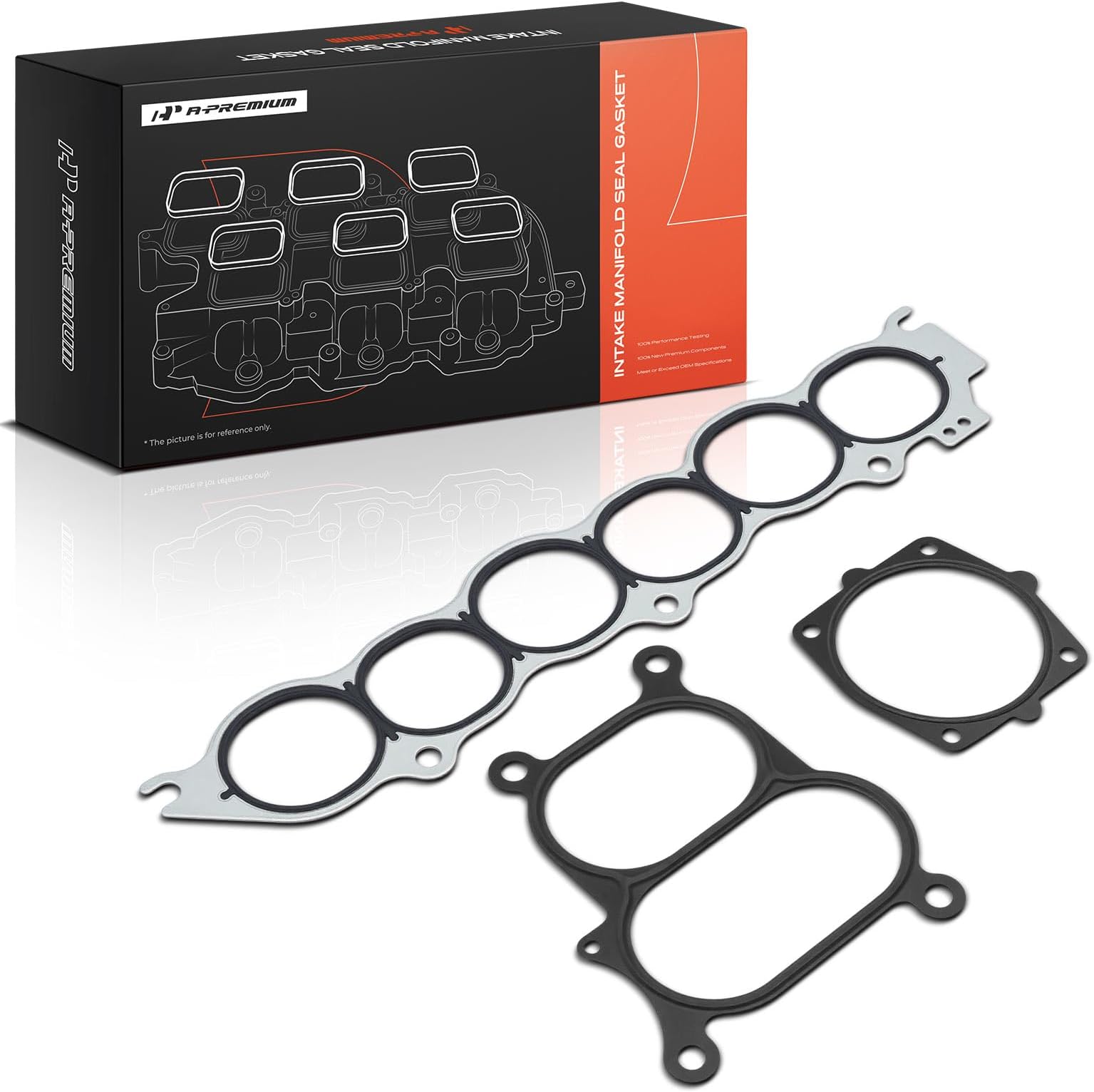A-Premium Upper Fuel Injection Plenum Gasket Set Compatible with Nissan Altima 2002-2006, Murano 2003-2007, Maxima 2002-2008, Quest 2004-2009 & Infiniti I35 2002-2004