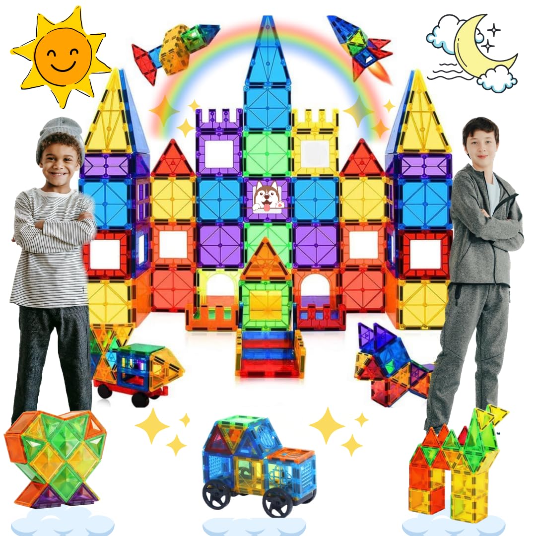 kaizen kid Juego de Construcción Magnético Educativo para Niños - Bloques Magnéticos de 88 Piezas para Construir, Juguetes Creativos y Educativos para Niños de 3 a 10 Años -Material ABS