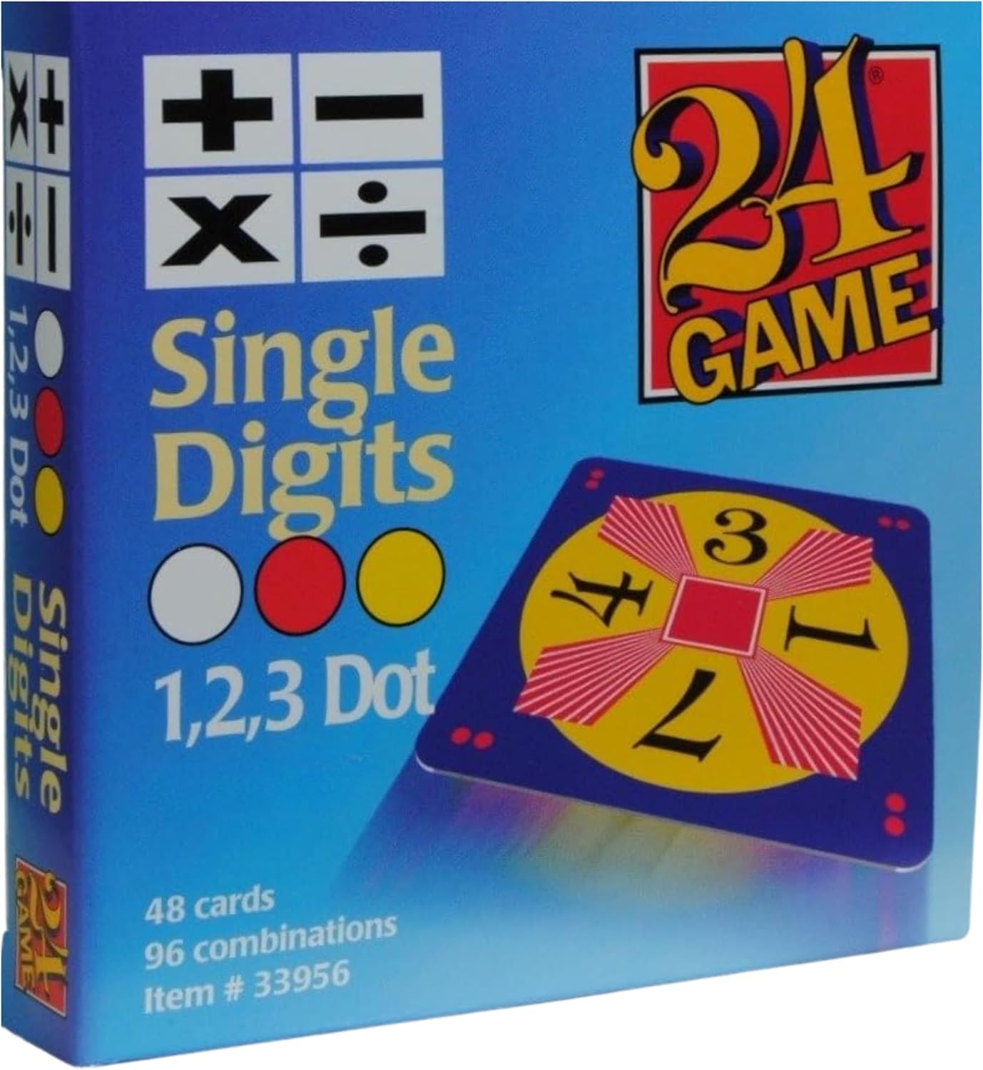 24 Card Game  The Math Card Game with 48 Single-Digit Cards to Make 24 Using Logic, Speed & Strategy